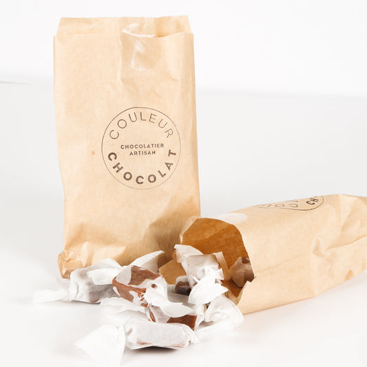 Caramels en papillote