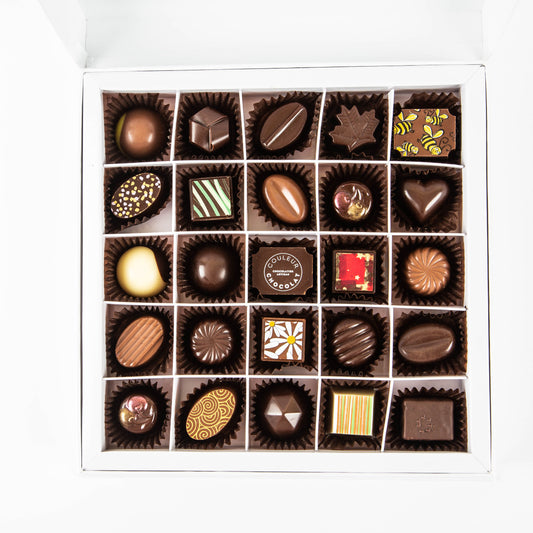 Coffret 25 morceaux de chocolats